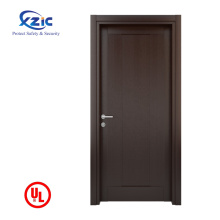 PVC Wooden Fire Door Ul Preço Certificado Porta de madeira Porta de madeira